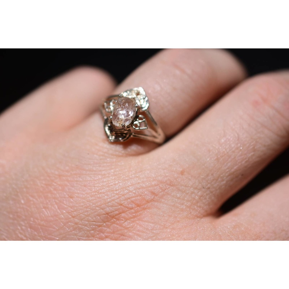 Art Deco Ring Raw Diamond Ring Rough Diamond Ring promise anniversary gi…
